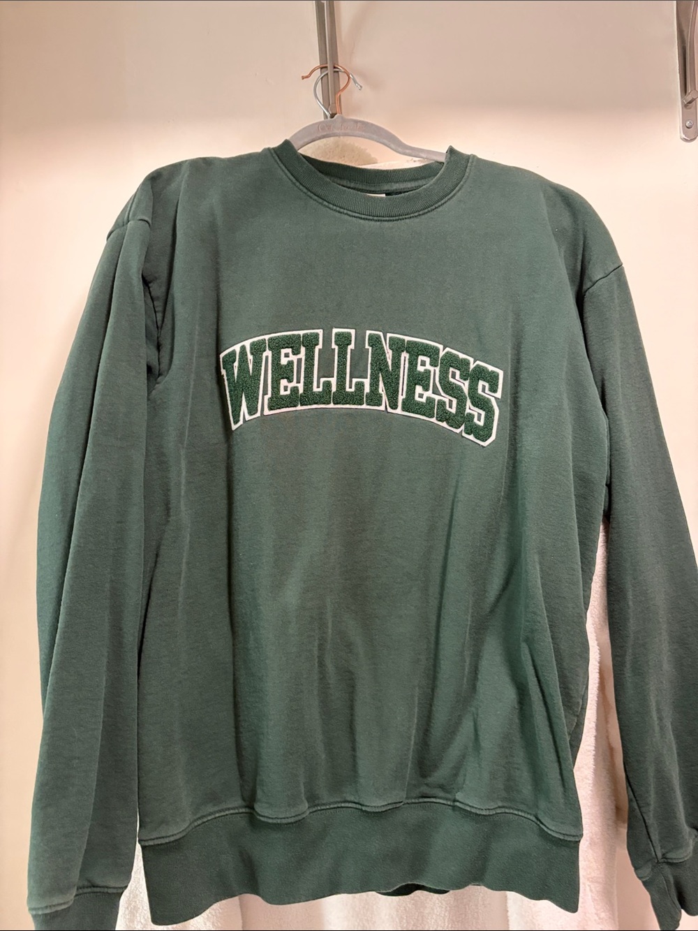 Sporty & Rich Wellness Crewneck Sweater - Dark Green
